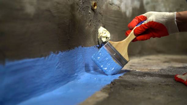 Commercial Waterproofing project at a Sheridan, OR business property by SJ Waterproofing Pros